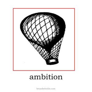 ambition theme icon for Brian Beholds showing a drawing of a hot air balloon
